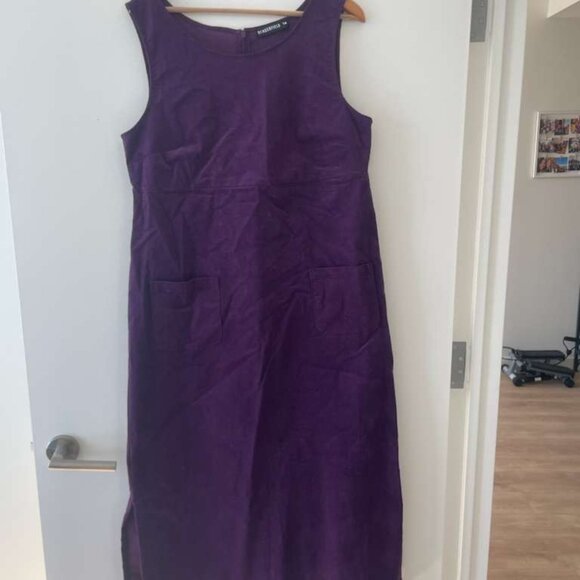 NWT Purple Corduroy Dress - Picture 3 of 3